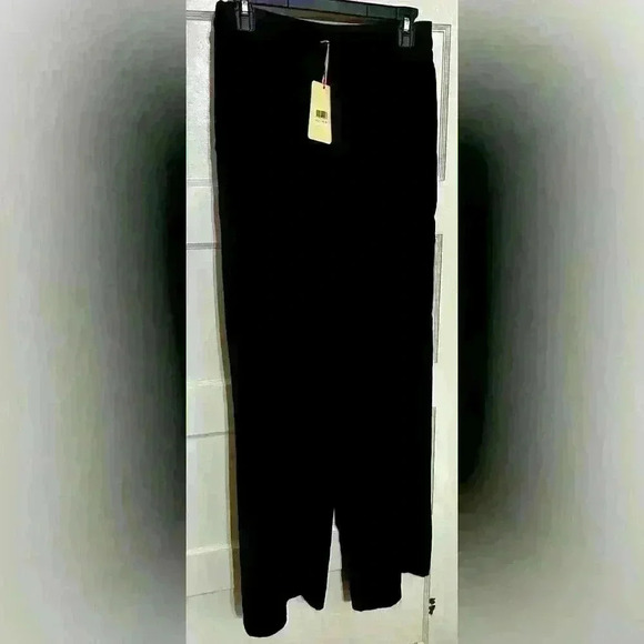 NWT entro Black Wide Leg Dress Slacks Size Medium - Picture 1 of 2